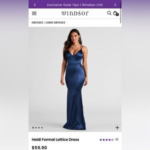 NWOT size xs Heidi Formal Lattice Dress! By WINDSOR